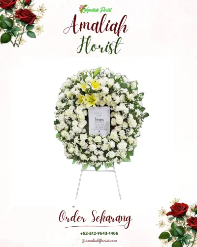 Krans Bunga Duka Cita di Sukabungah
